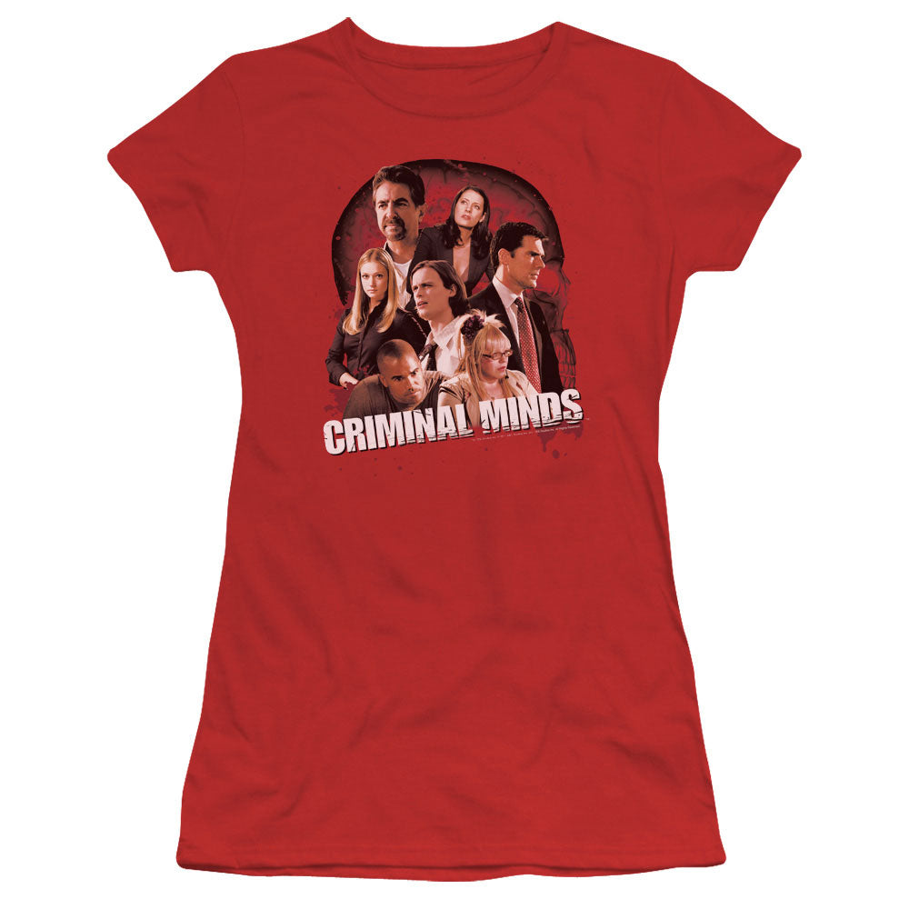 Criminal Minds Brain Trust Licensed Women's T-Shirt Juniors SM