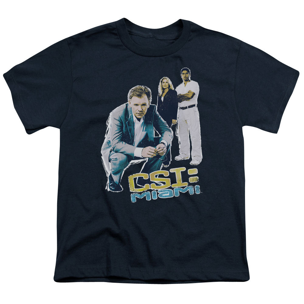 Csi:Miami In Perspective Licensed Kid's T-Shirt (Ages 4-7) SM-LG