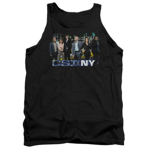 AN OFFCIALLY LICENSED CSI NY CAST ADULT UNISEX TANK TOP BLACK
