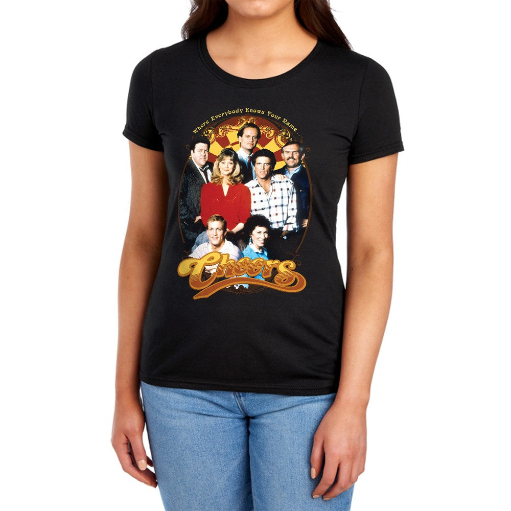 Cheers Group Shot Licensed Women's T-Shirt Regular Fit SM-LG