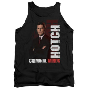 AN OFFCIALLY LICENSED CRIMINAL MINDS HOTCH ADULT UNISEX TANK TOP BLACK