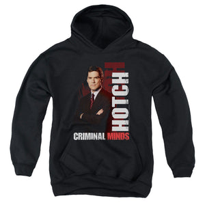 AN OFFCIALLY LICENSED CRIMINAL MINDS HOTCH YOUTH HOODIE BLACK