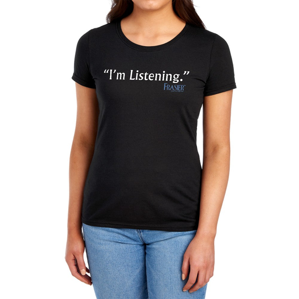 Frasier Im Listening Licensed Women's T-Shirt Regular Fit LG