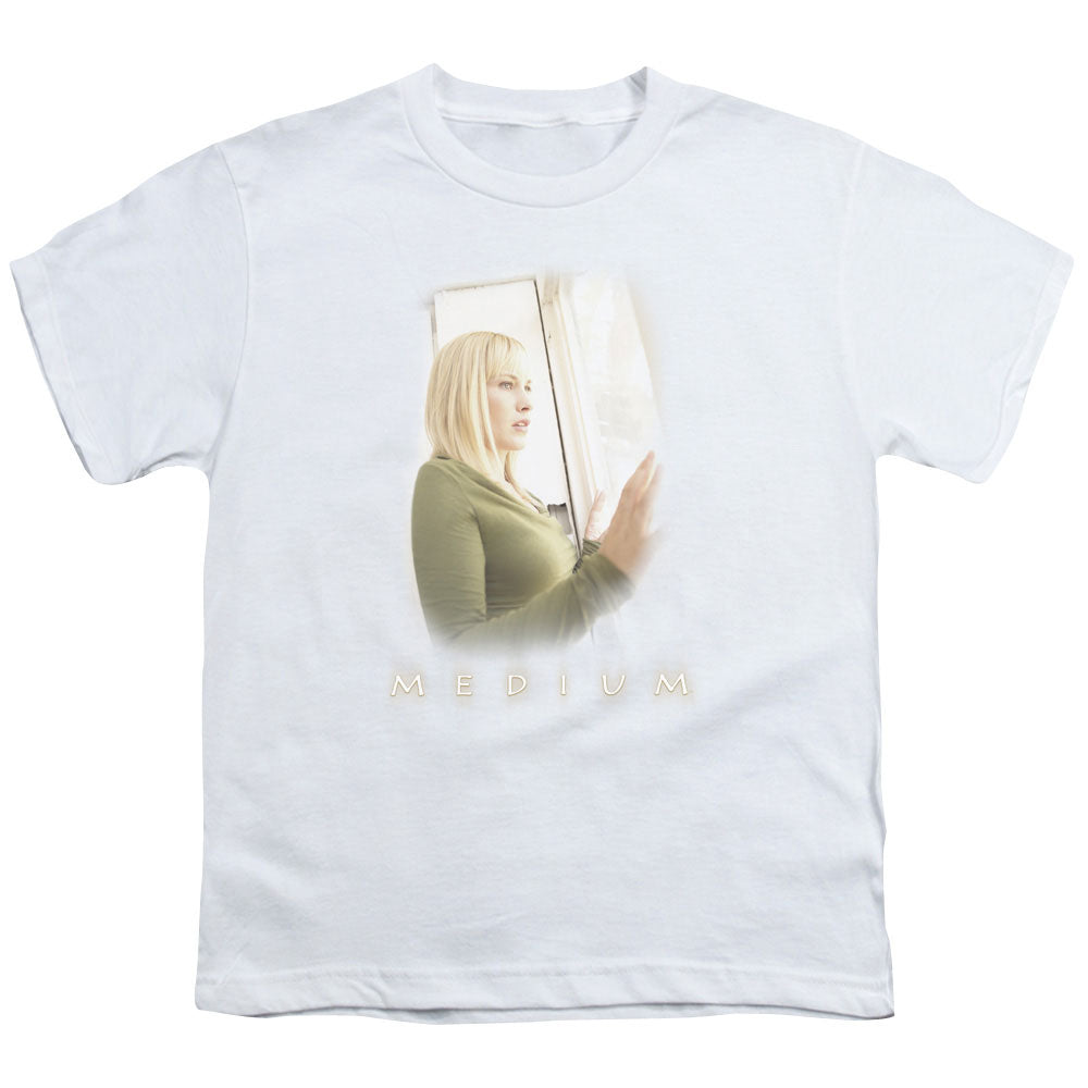 Medium White Light Licensed Kid's T-Shirt (Ages 4-7) SM-LG