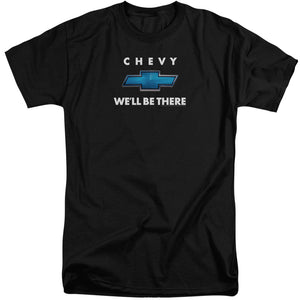 AN OFFCIALLY LICENSED CHEVROLET WELL BE THERE MEN'S TALL FIT T-SHIRT BLACK