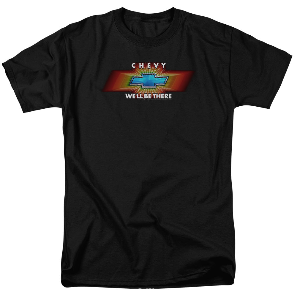 AN OFFCIALLY LICENSED CHEVROLET CHEVY WELL BE THERE TV SPOT MEN'S REGULAR FIT T-SHIRT BLACK
