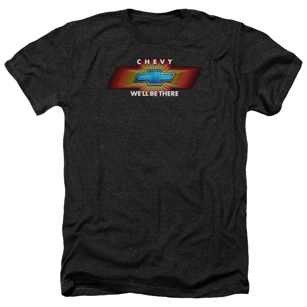 AN OFFCIALLY LICENSED CHEVROLET CHEVY WELL BE THERE TV SPOT MEN'S HEATHER T-SHIRT CHARCOAL