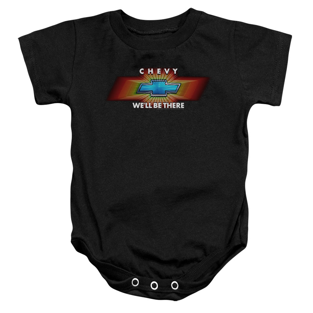 AN OFFCIALLY LICENSED CHEVROLET CHEVY WELL BE THERE TV SPOT BABY BODYSUIT BLACK