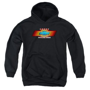 AN OFFCIALLY LICENSED CHEVROLET CHEVY WELL BE THERE TV SPOT YOUTH HOODIE BLACK