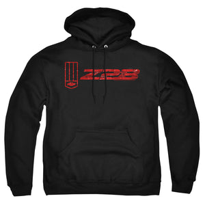 AN OFFCIALLY LICENSED CHEVROLET THE Z28 ADULT UNISEX PULLOVER HOODIE BLACK