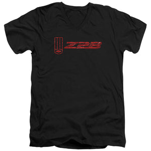 AN OFFCIALLY LICENSED CHEVROLET THE Z28 MEN'S V-NECK T-SHIRT BLACK