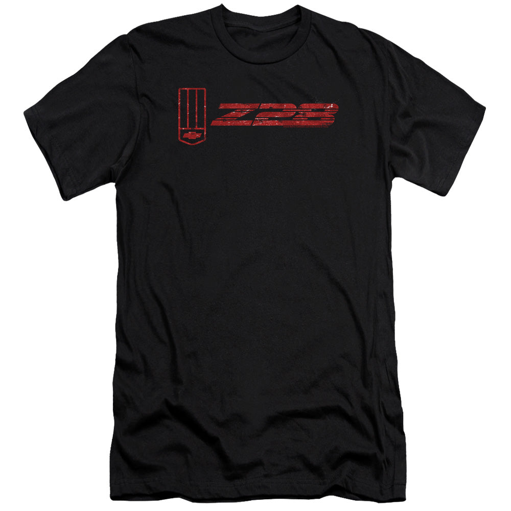 AN OFFCIALLY LICENSED CHEVROLET THE Z28 MEN'S PREMIUM SLIM FIT T-SHIRT BLACK