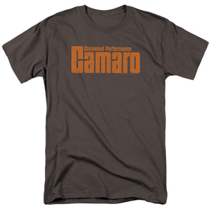 AN OFFCIALLY LICENSED CHEVROLET COMMAND PERFORMANCE MEN'S REGULAR FIT T-SHIRT CHARCOAL