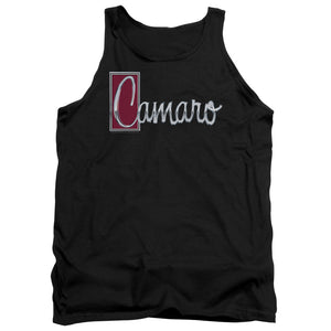 AN OFFCIALLY LICENSED CHEVROLET CHROME SCRIPT ADULT UNISEX TANK TOP BLACK