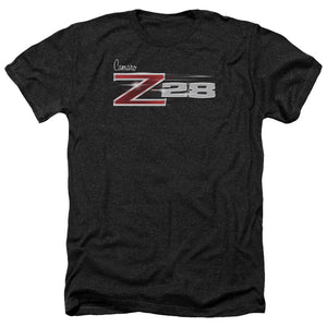 AN OFFCIALLY LICENSED CHEVROLET Z28 LOGO MEN'S HEATHER T-SHIRT CHARCOAL