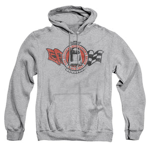 AN OFFCIALLY LICENSED CHEVROLET GENTLEMENS RACER ADULT UNISEX PULLOVER HOODIE ATHLETIC HEATHER