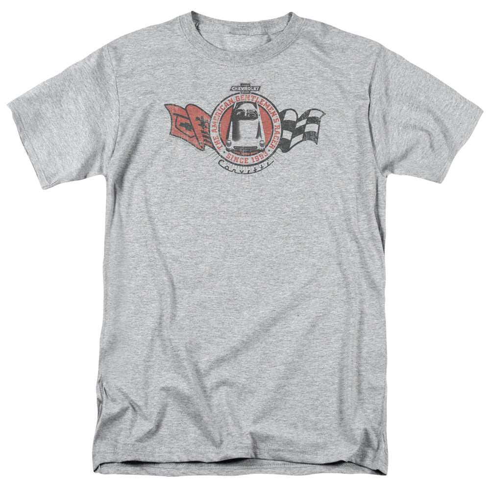 AN OFFCIALLY LICENSED CHEVROLET GENTLEMENS RACER MEN'S REGULAR FIT T-SHIRT ATHLETIC HEATHER