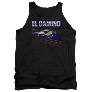AN OFFCIALLY LICENSED CHEVROLET EL CAMINO 85 ADULT UNISEX TANK TOP BLACK