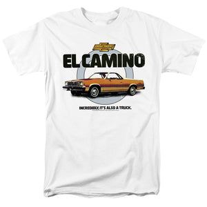 AN OFFCIALLY LICENSED CHEVROLET ALSO A TRUCK MEN'S REGULAR FIT T-SHIRT WHITE