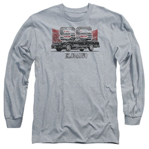 AN OFFCIALLY LICENSED CHEVROLET EL CAMINO SS MOUNTAINS MEN'S LONG SLEEVE T-SHIRT ATHLETIC HEATHER