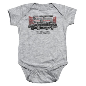 AN OFFCIALLY LICENSED CHEVROLET EL CAMINO SS MOUNTAINS BABY BODYSUIT ATHLETIC HEATHER