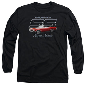 AN OFFCIALLY LICENSED CHEVROLET IMPALA SS MEN'S LONG SLEEVE T-SHIRT BLACK