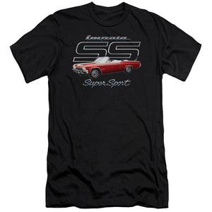 AN OFFCIALLY LICENSED CHEVROLET IMPALA SS MEN'S PREMIUM SLIM FIT T-SHIRT BLACK
