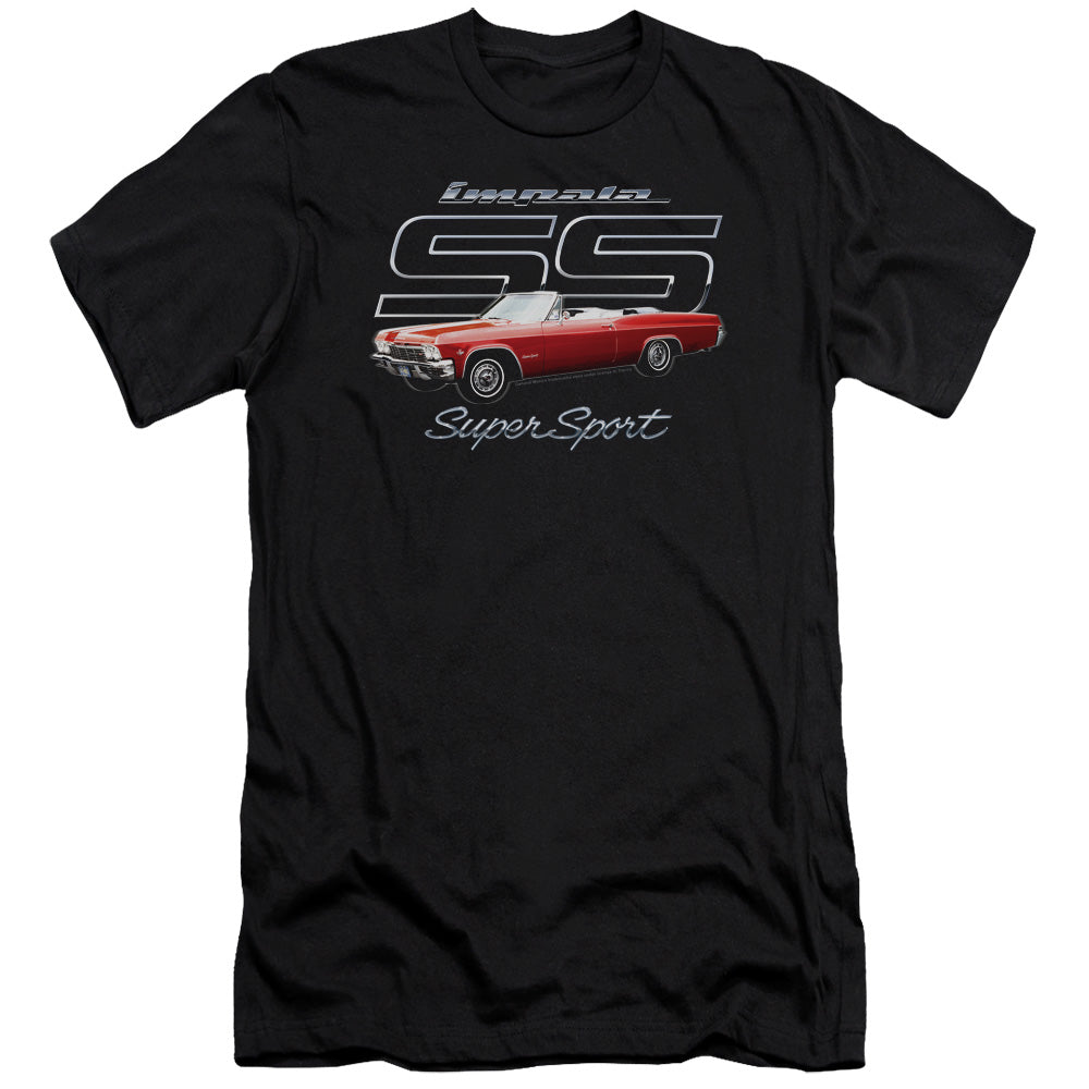 AN OFFCIALLY LICENSED CHEVROLET IMPALA SS MEN'S PREMIUM SLIM FIT T-SHIRT BLACK