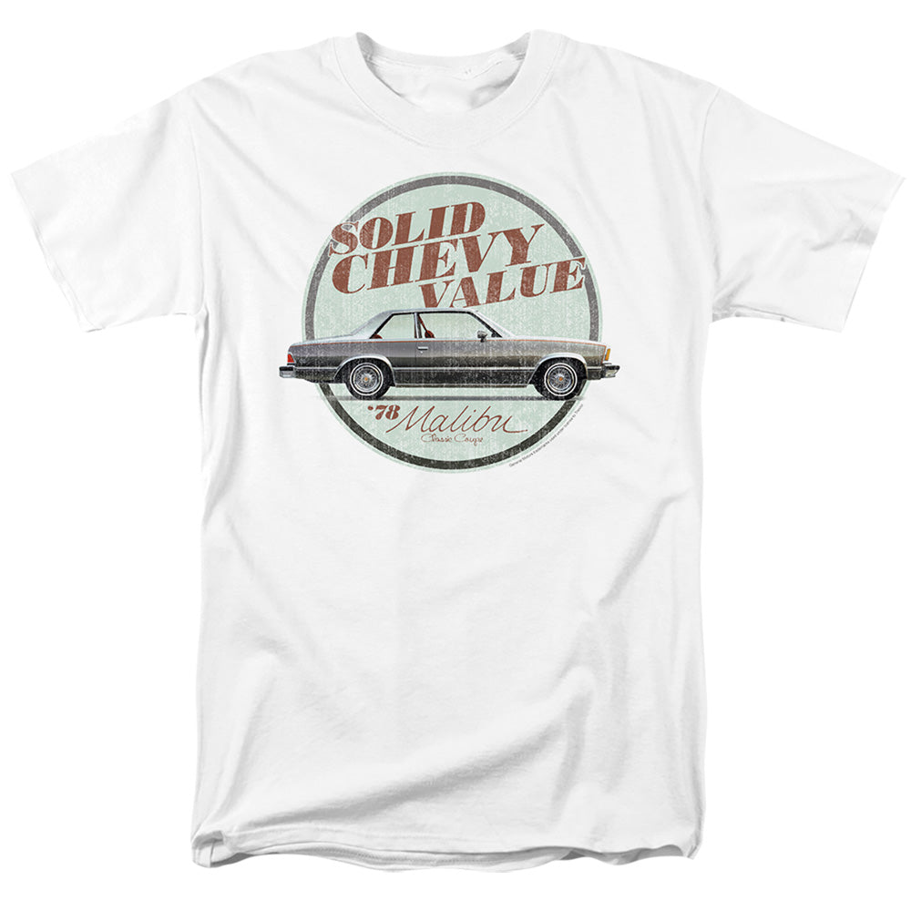 AN OFFCIALLY LICENSED CHEVROLET DO THE BU MEN'S REGULAR FIT T-SHIRT WHITE