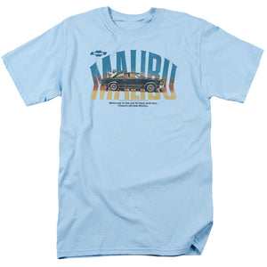 AN OFFCIALLY LICENSED CHEVROLET THUMBS UP MEN'S REGULAR FIT T-SHIRT LIGHT BLUE