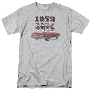 AN OFFCIALLY LICENSED CHEVROLET CAR OF THE YEAR MEN'S REGULAR FIT T-SHIRT ATHLETIC HEATHER