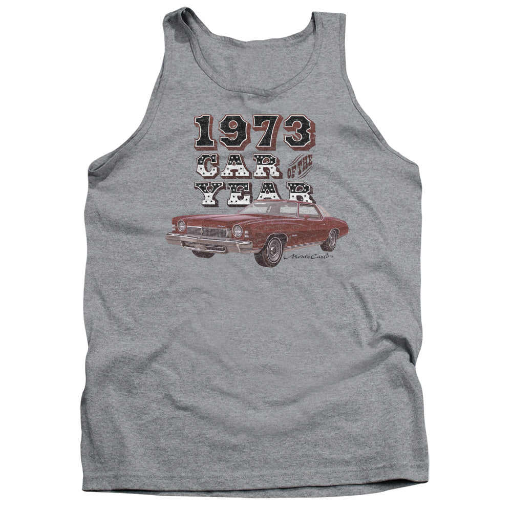AN OFFCIALLY LICENSED CHEVROLET CAR OF THE YEAR ADULT UNISEX TANK TOP ATHLETIC HEATHER