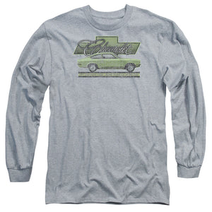 AN OFFCIALLY LICENSED CHEVROLET VEGA CAR OF THE YEAR 71 MEN'S LONG SLEEVE T-SHIRT ATHLETIC HEATHER