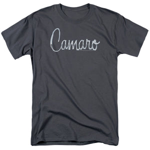 AN OFFCIALLY LICENSED CHEVROLET CLASSIC CAMARO METAL MEN'S REGULAR FIT T-SHIRT CHARCOAL
