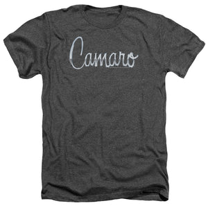 AN OFFCIALLY LICENSED CHEVROLET CLASSIC CAMARO METAL MEN'S HEATHER T-SHIRT CHARCOAL