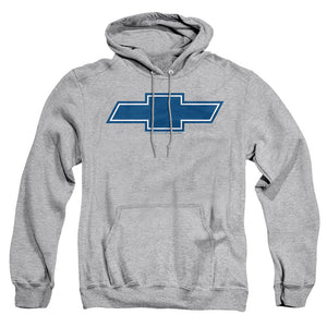 AN OFFCIALLY LICENSED CHEVROLET SIMPLE VINTAGE BOWTIE ADULT UNISEX PULLOVER HOODIE ATHLETIC HEATHER