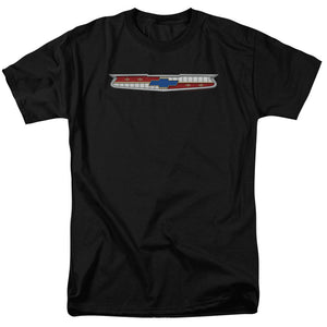 AN OFFCIALLY LICENSED CHEVROLET 56 BEL AIR EMBLEM MEN'S REGULAR FIT T-SHIRT BLACK