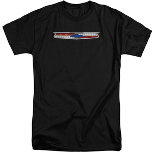 AN OFFCIALLY LICENSED CHEVROLET 56 BEL AIR EMBLEM MEN'S TALL FIT T-SHIRT BLACK