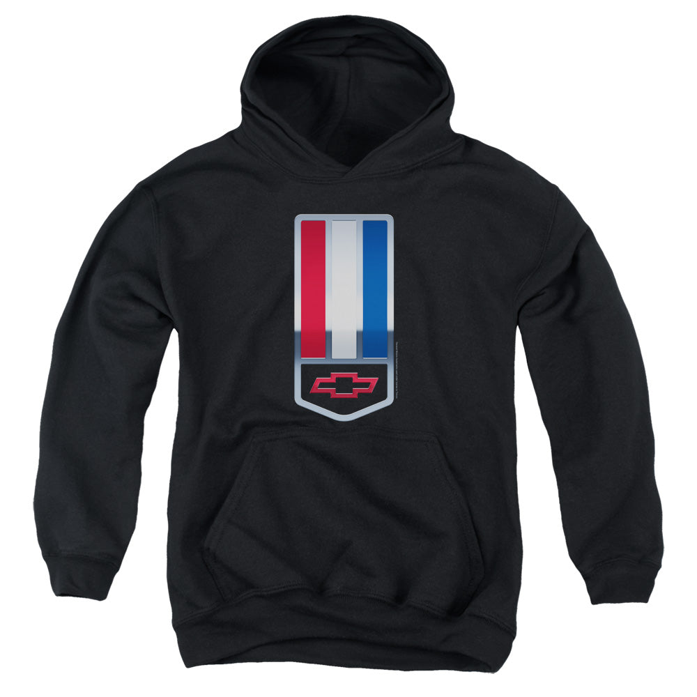 AN OFFCIALLY LICENSED CHEVROLET 1998 CAMARO NAMEPLATE YOUTH HOODIE BLACK