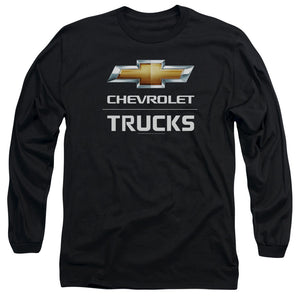 AN OFFCIALLY LICENSED CHEVROLET TRUCKS MEN'S LONG SLEEVE T-SHIRT BLACK