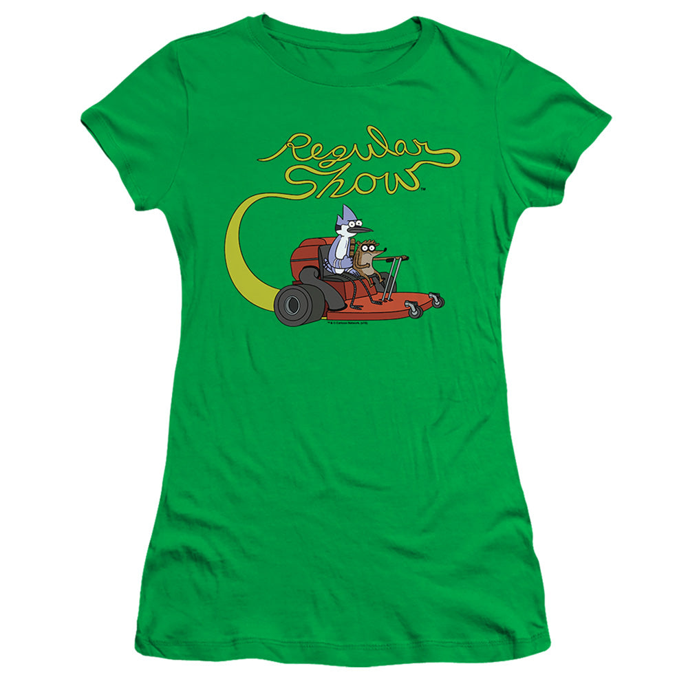 Regular Show Mower Licensed Women's T-Shirt Juniors MD-LG