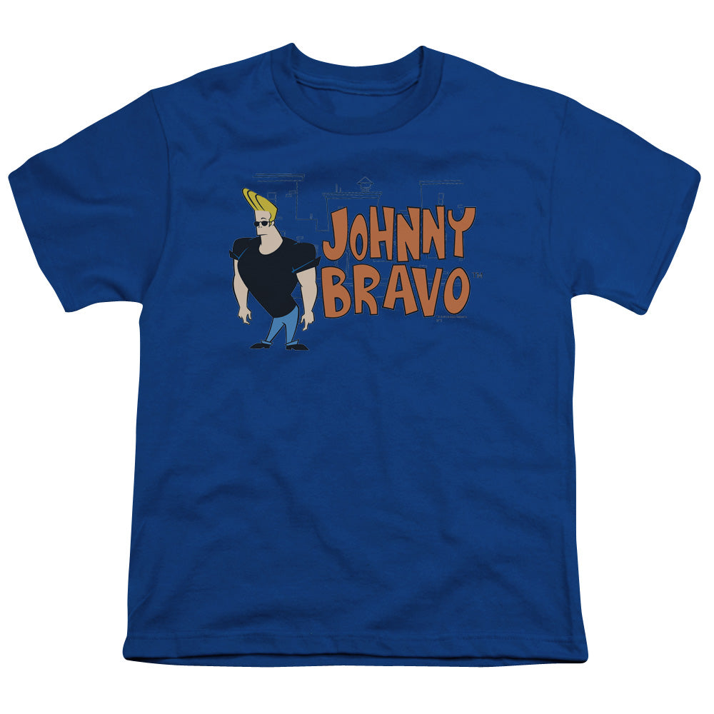 Johnny Bravo Johnny Logo Licensed Kid's T-Shirt (Ages 4-7) MD-LG