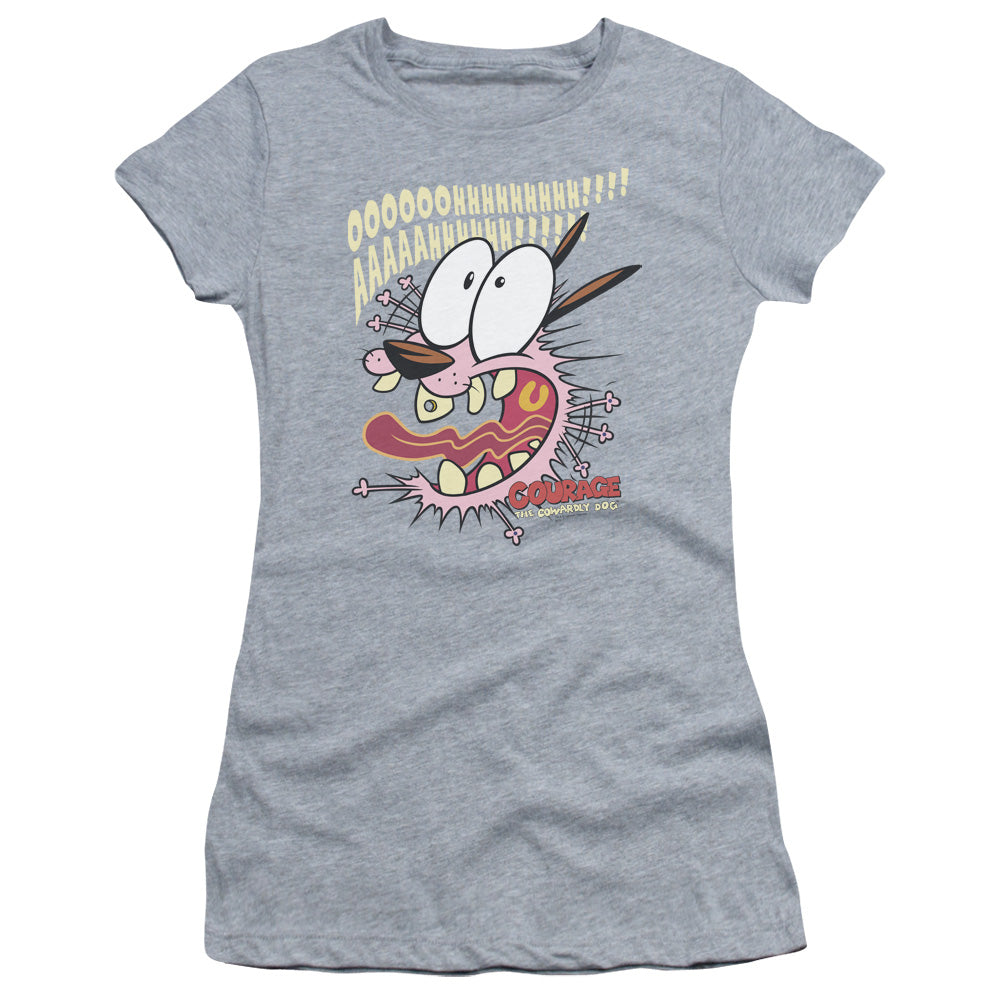 Courage The Cowardly Dog Scaredy Dog Licensed Women's T-Shirt Juniors SM-XL