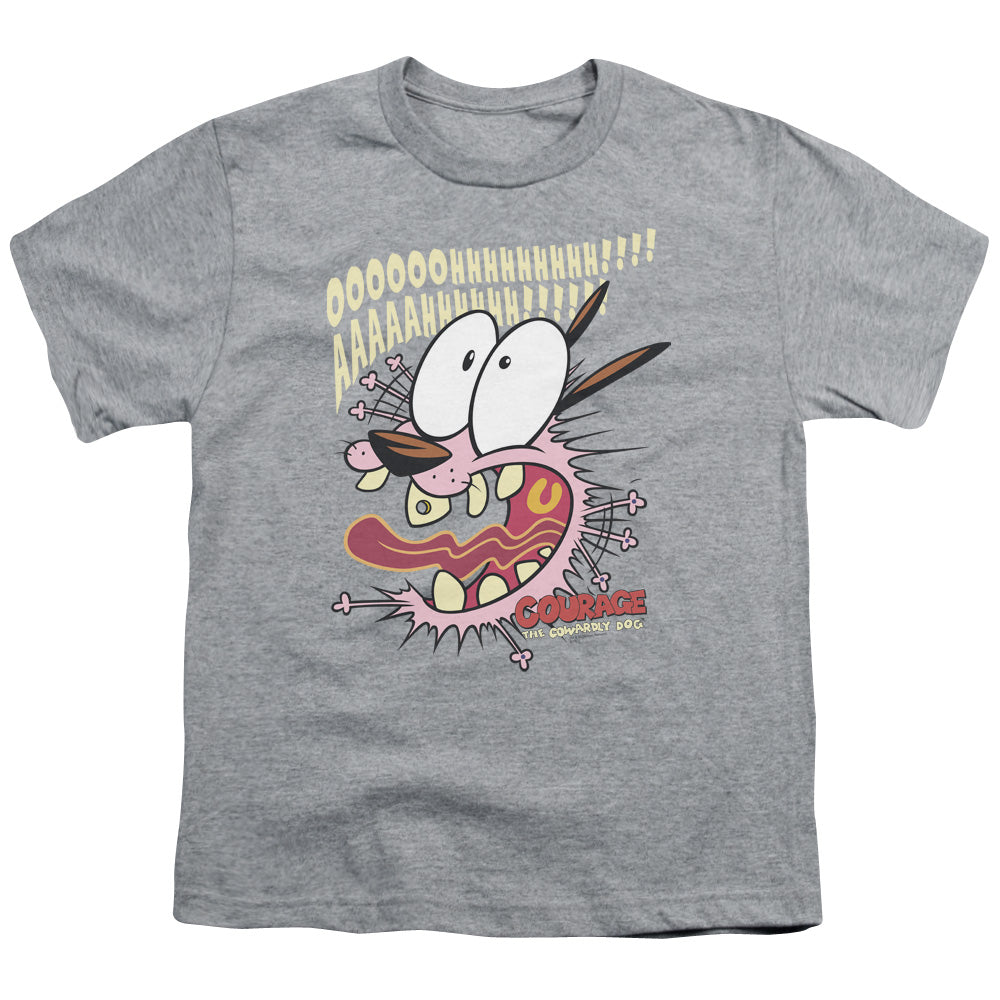Courage The Cowardly Dog Scaredy Dog Licensed Kid's T-Shirt (Ages 4-7) XL