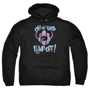 AN OFFCIALLY LICENSED ADVENTURE TIME LUMP OFF ADULT UNISEX PULLOVER HOODIE BLACK