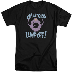AN OFFCIALLY LICENSED ADVENTURE TIME LUMP OFF MEN'S TALL FIT T-SHIRT BLACK
