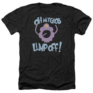 AN OFFCIALLY LICENSED ADVENTURE TIME LUMP OFF MEN'S HEATHER T-SHIRT CHARCOAL