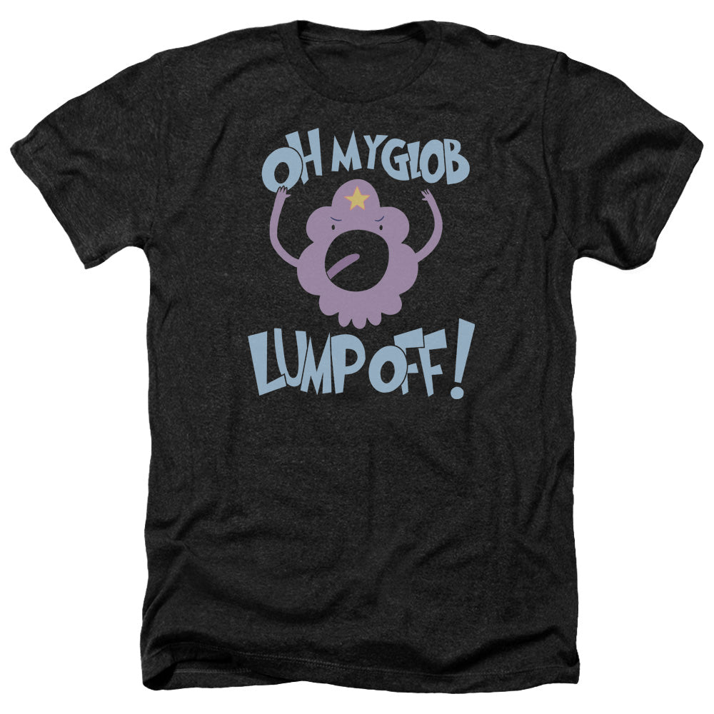 AN OFFCIALLY LICENSED ADVENTURE TIME LUMP OFF MEN'S HEATHER T-SHIRT CHARCOAL