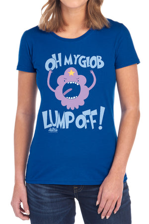 AN OFFCIALLY LICENSED ADVENTURE TIME LUMP OFF WOMEN'S REGULAR FIT T-SHIRT BLACK
