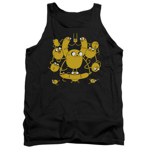 AN OFFCIALLY LICENSED ADVENTURE TIME JAKES ADULT UNISEX TANK TOP BLACK
